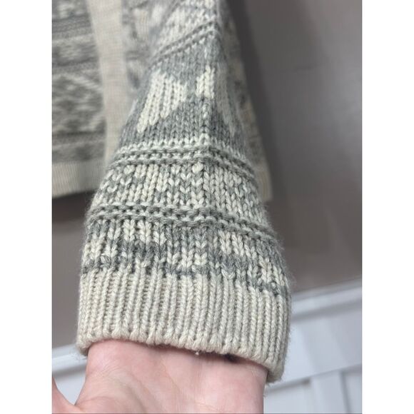 NWOT Stetson Wool Blend Cropped Shawl Collar Aztec Inspired Cardigan Women's XS - Picture 3 of 11